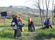 Akcija okoli jezera. V ozadju Bolnišnica Izola